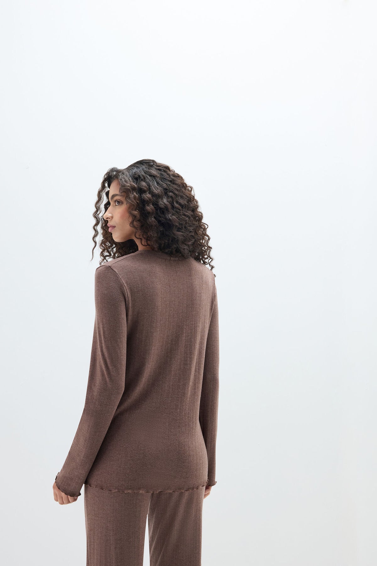 קרדיגן עם כפתורים Luxyury Softness Modal with Cashmere
