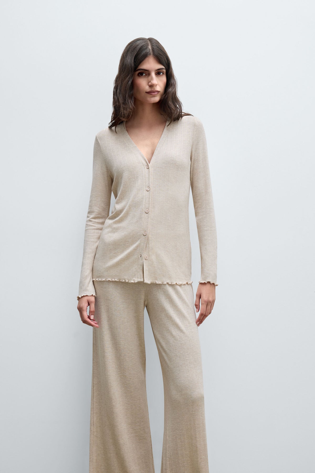 קרדיגן עם כפתורים Luxyury Softness Modal with Cashmere