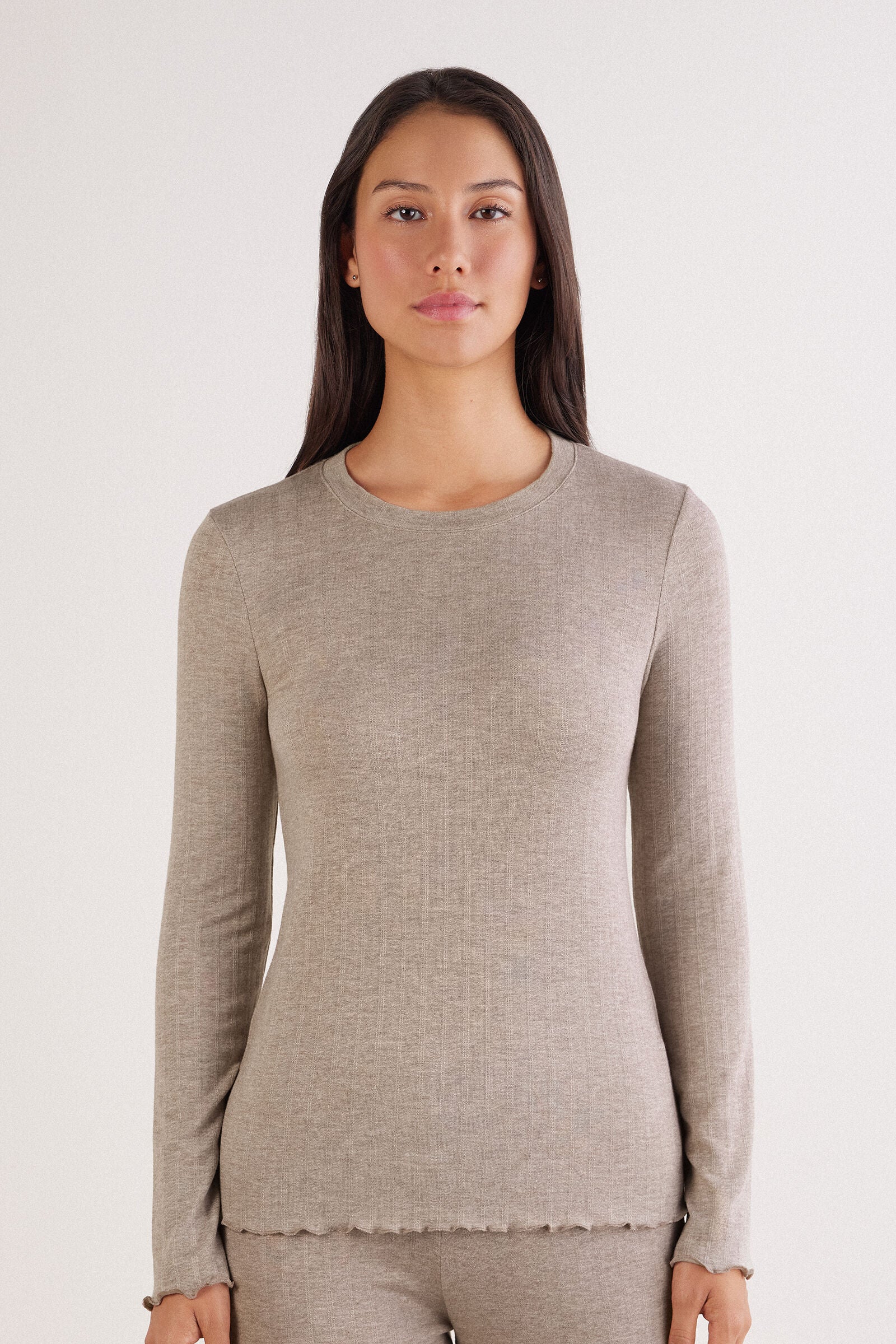 חולצה ארוכה Luxyury Softness Modal with Cashmere