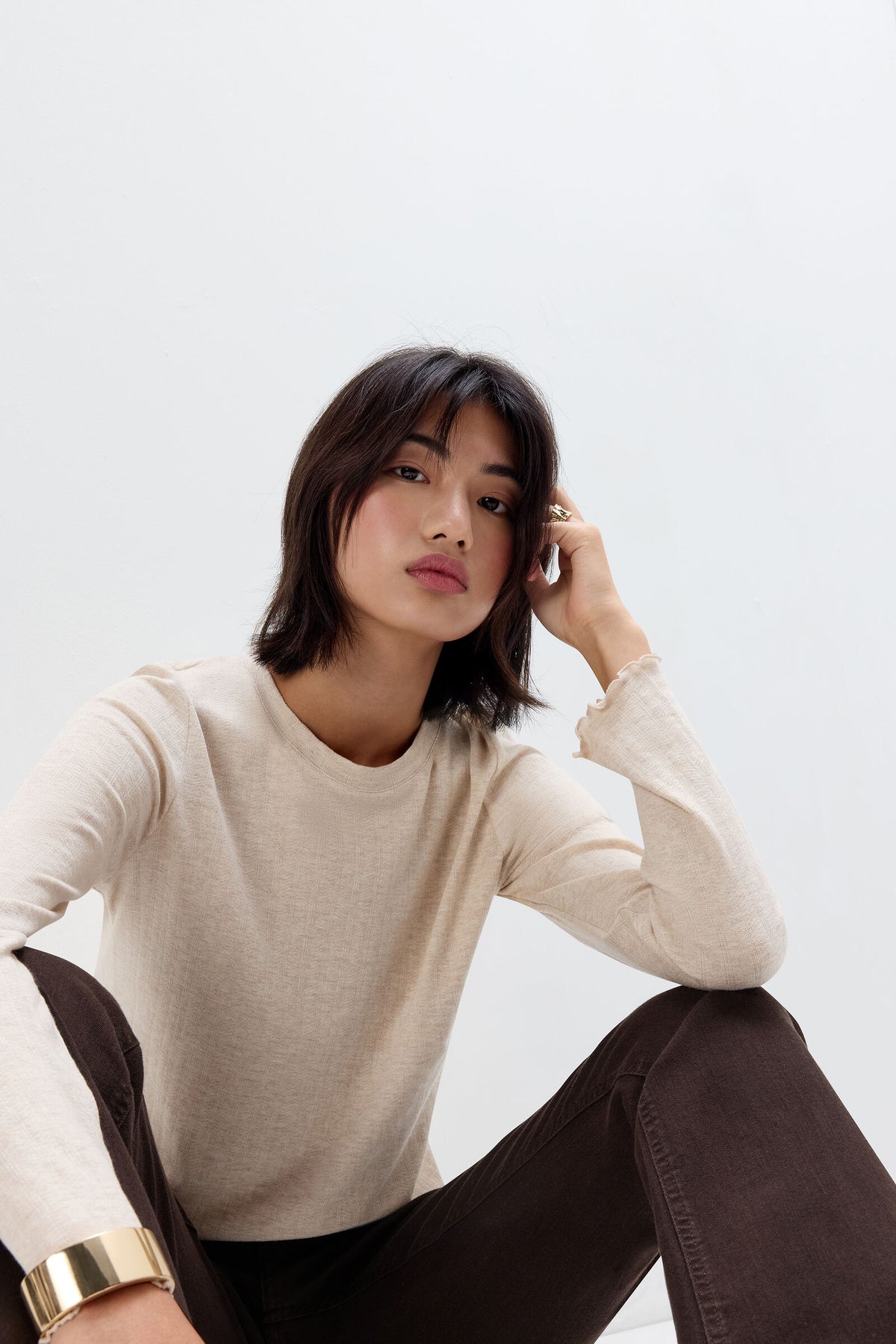 חולצה ארוכה Luxyury Softness Modal with Cashmere