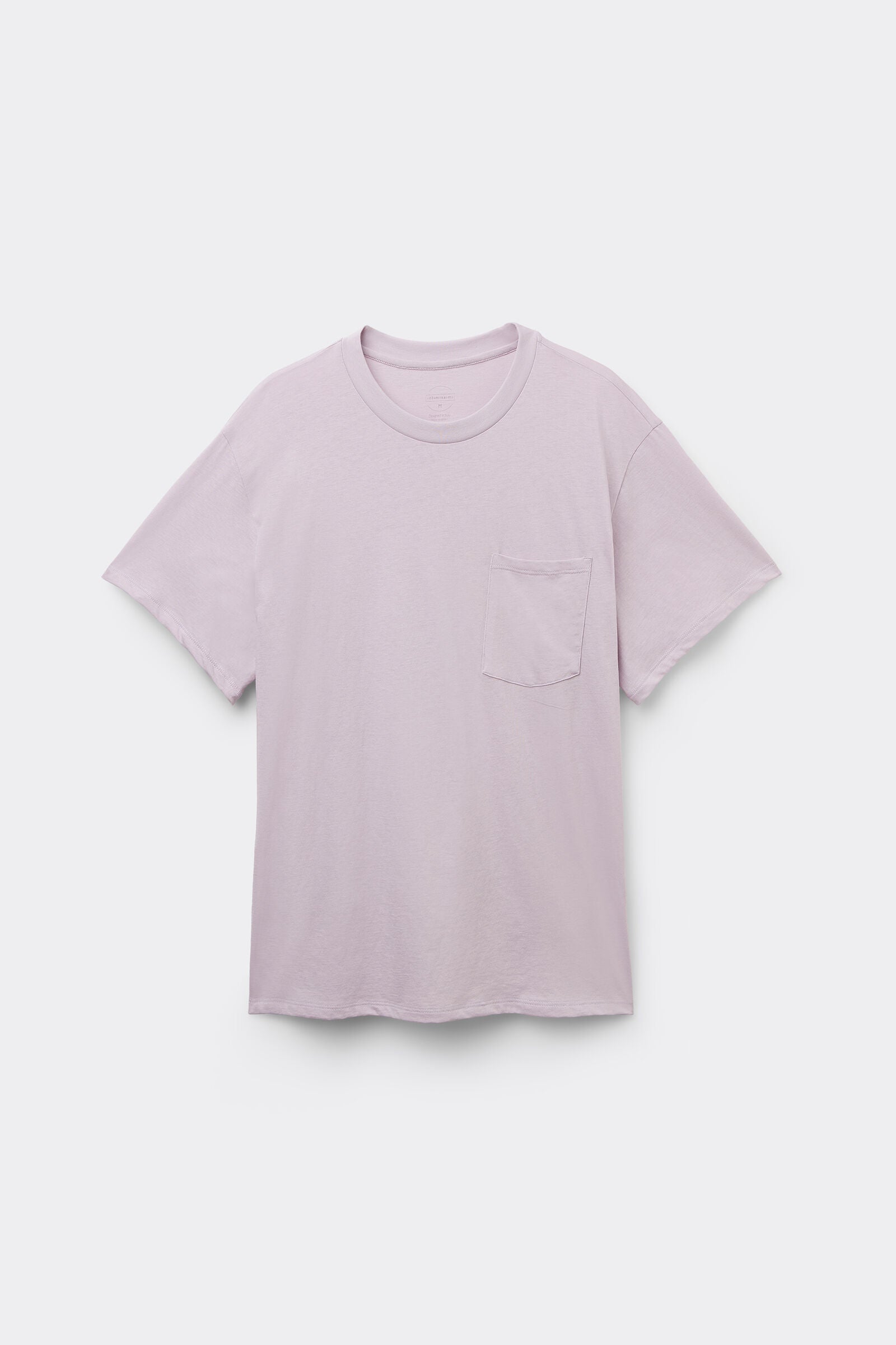 טי שירט כותנה קצרה עם כיס