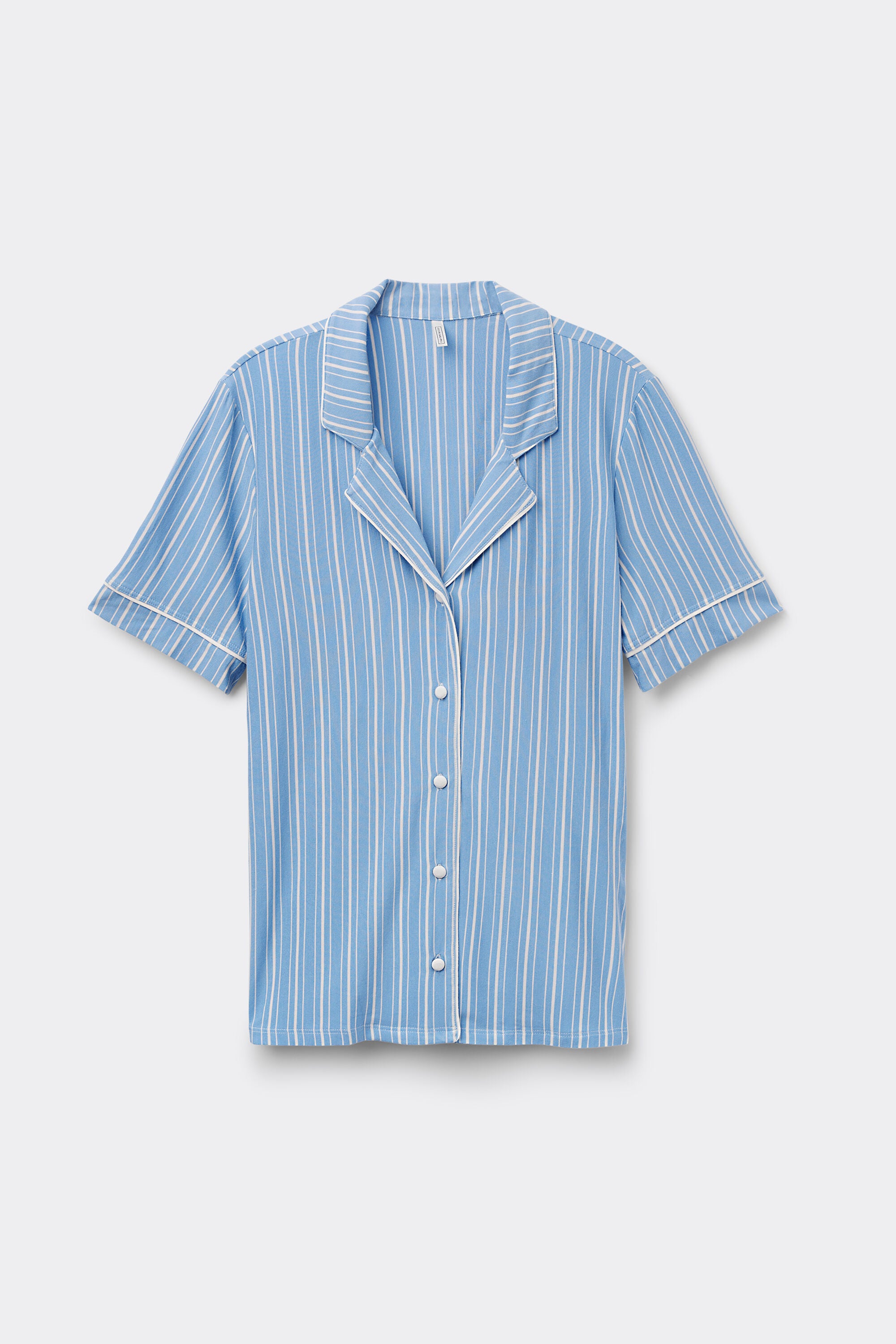 חולצה מכופתרת קצרה Oxford Stripes