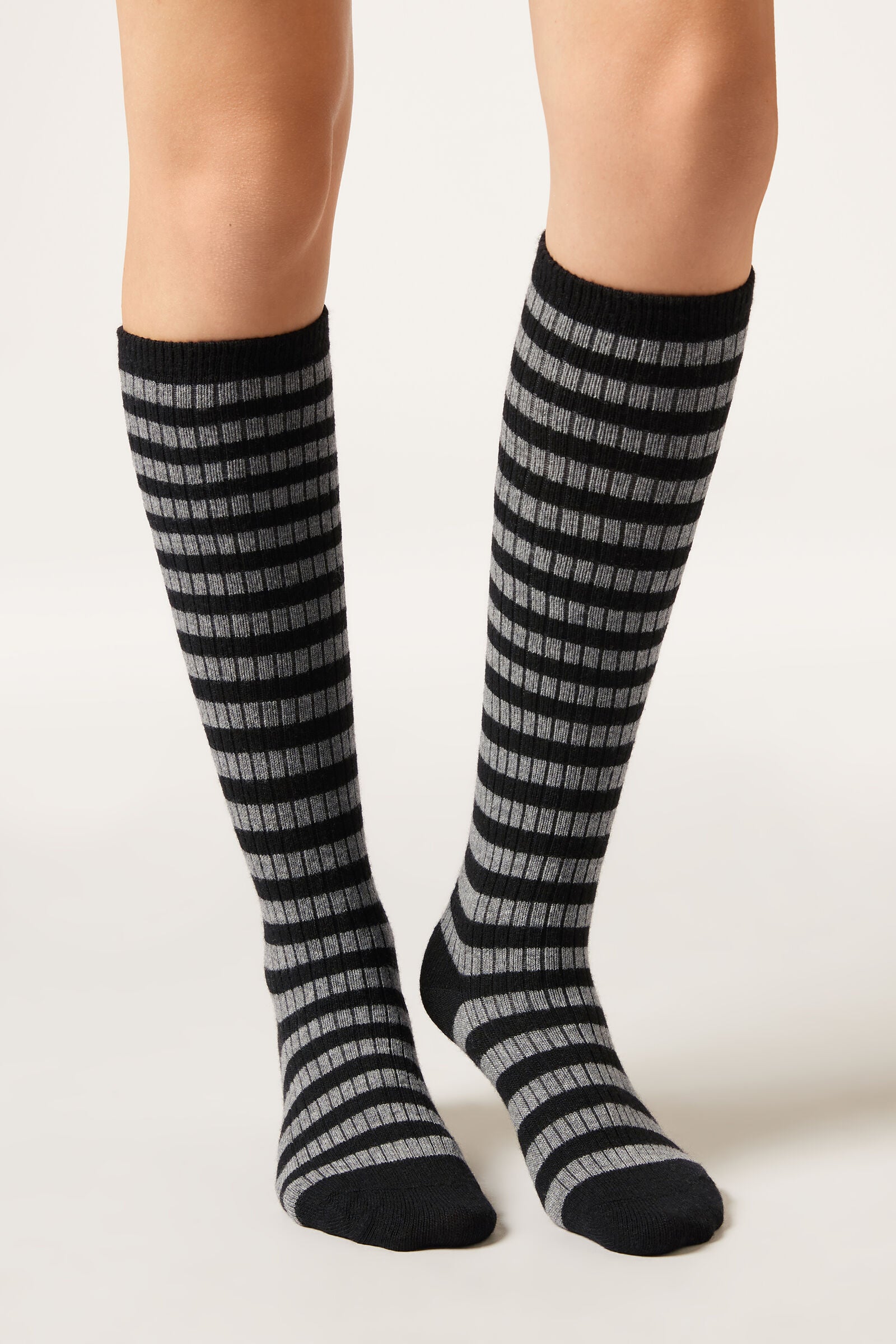 גרבי קשמיר פסים ארוכות