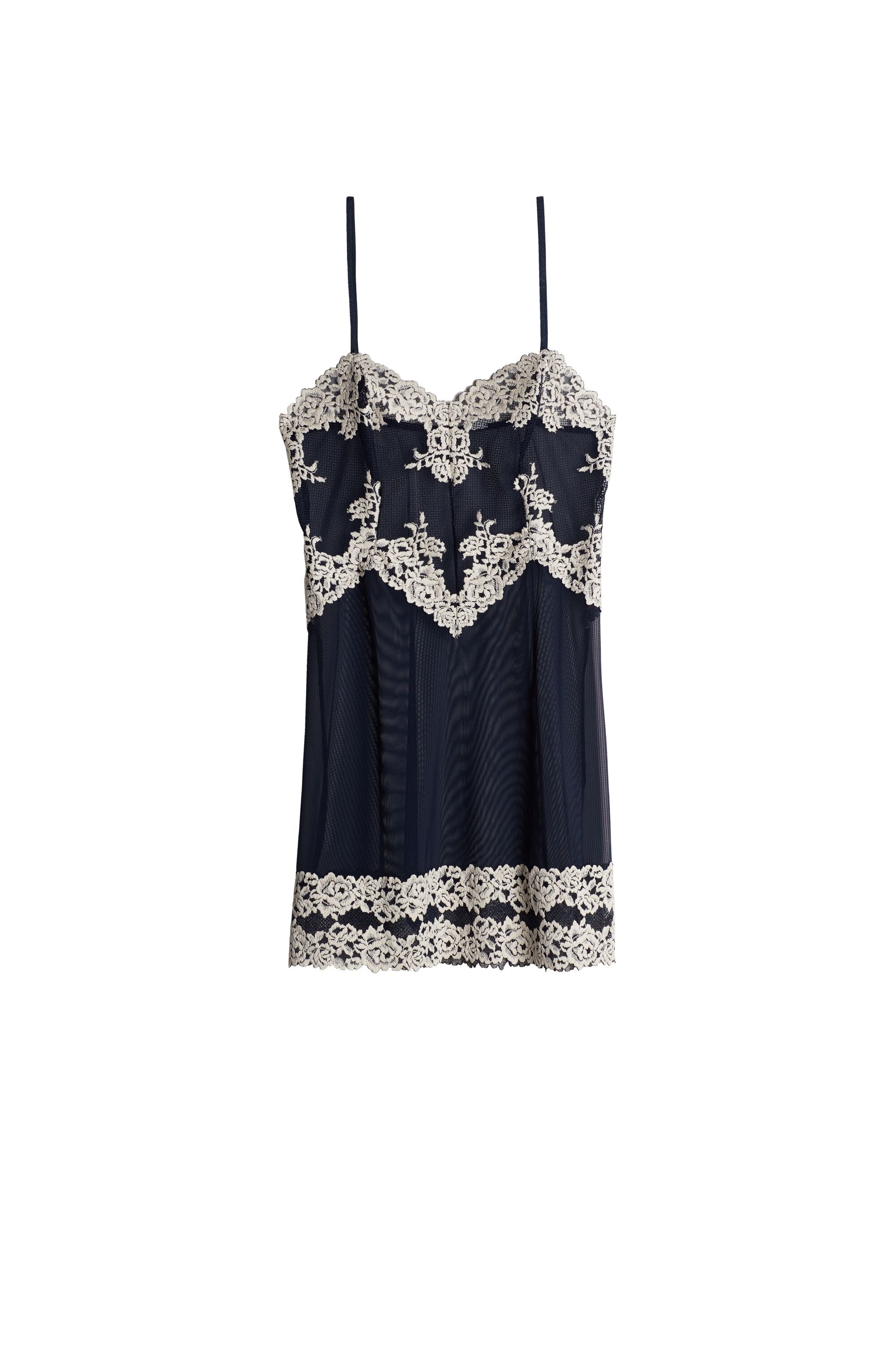 כותונת מיני תחרה Pretty Flowers