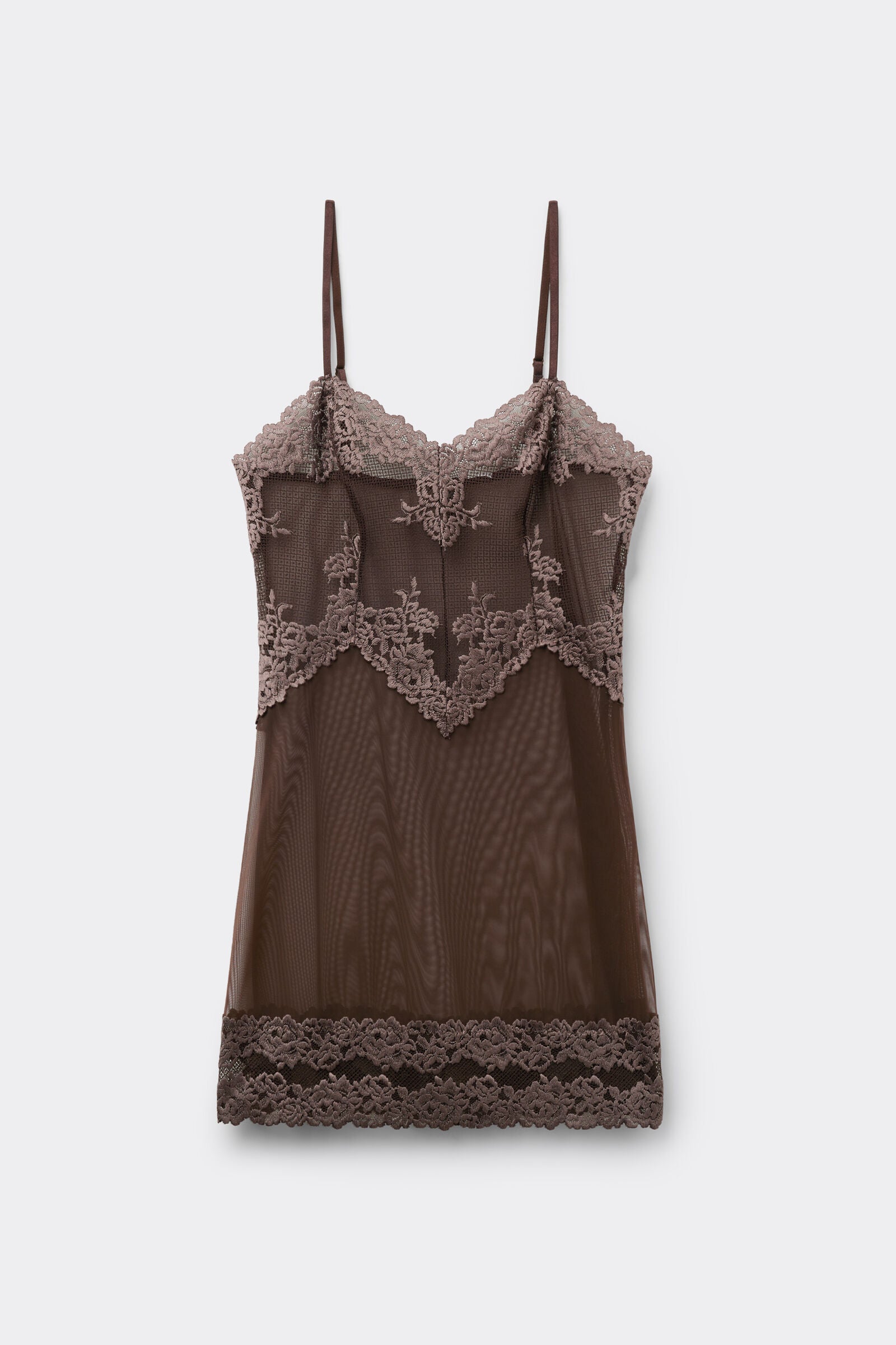 כותונת מיני תחרה Pretty Flowers