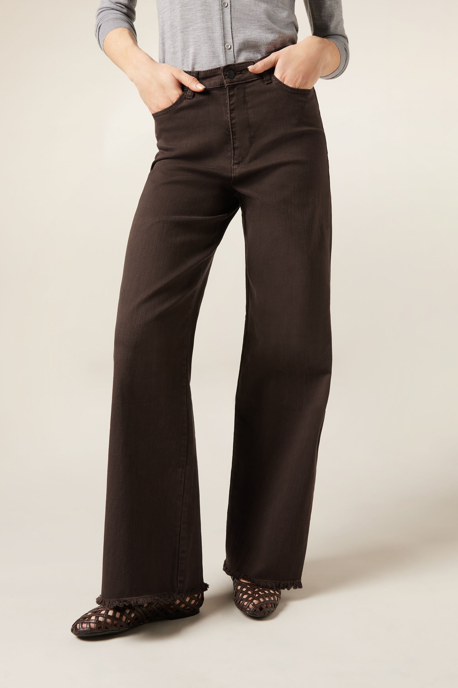 ג'ינס סטרץ' Wide Leg