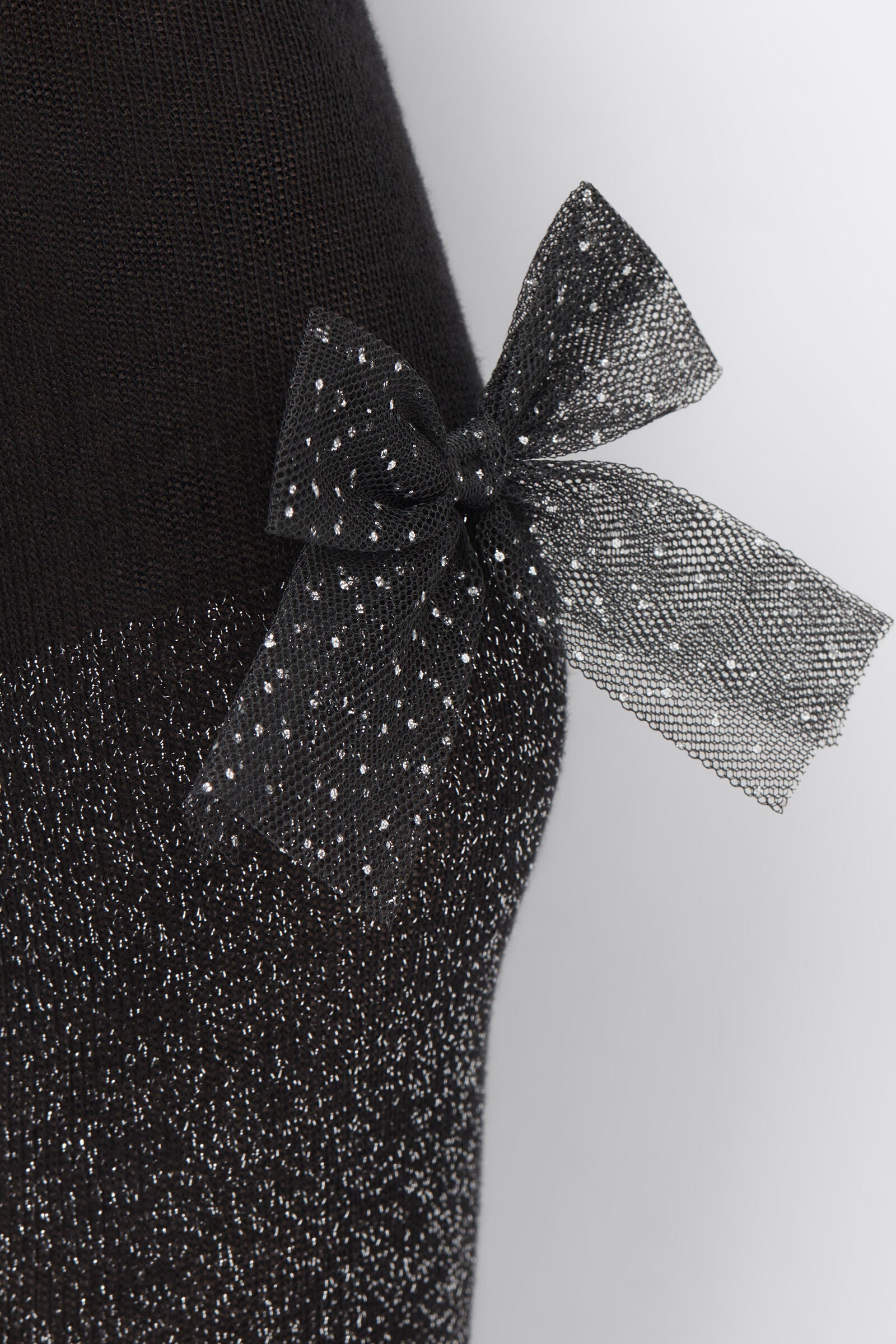 גרביוני כותנה עם סרט פפיון לבנות