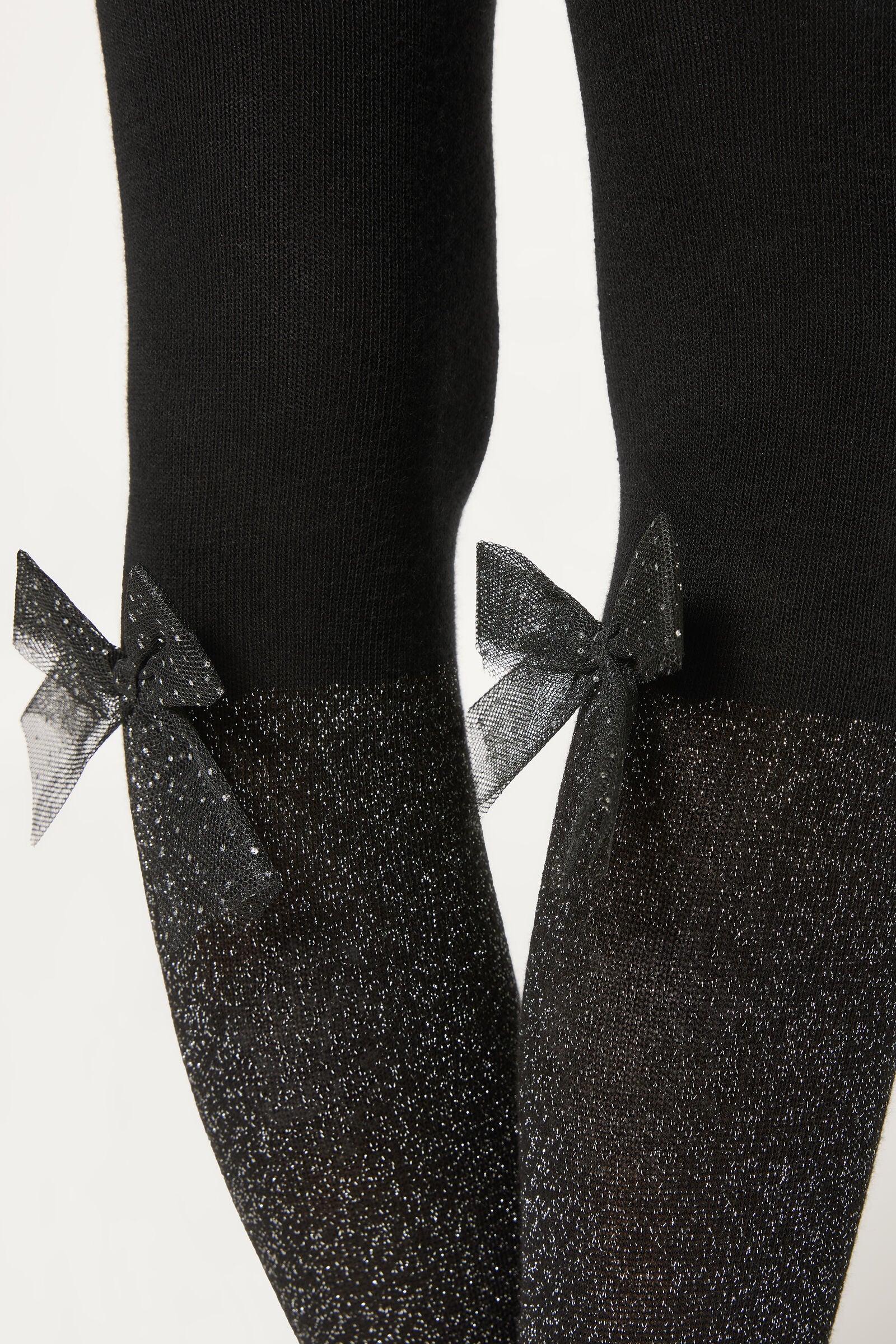 גרביוני כותנה עם סרט פפיון לבנות