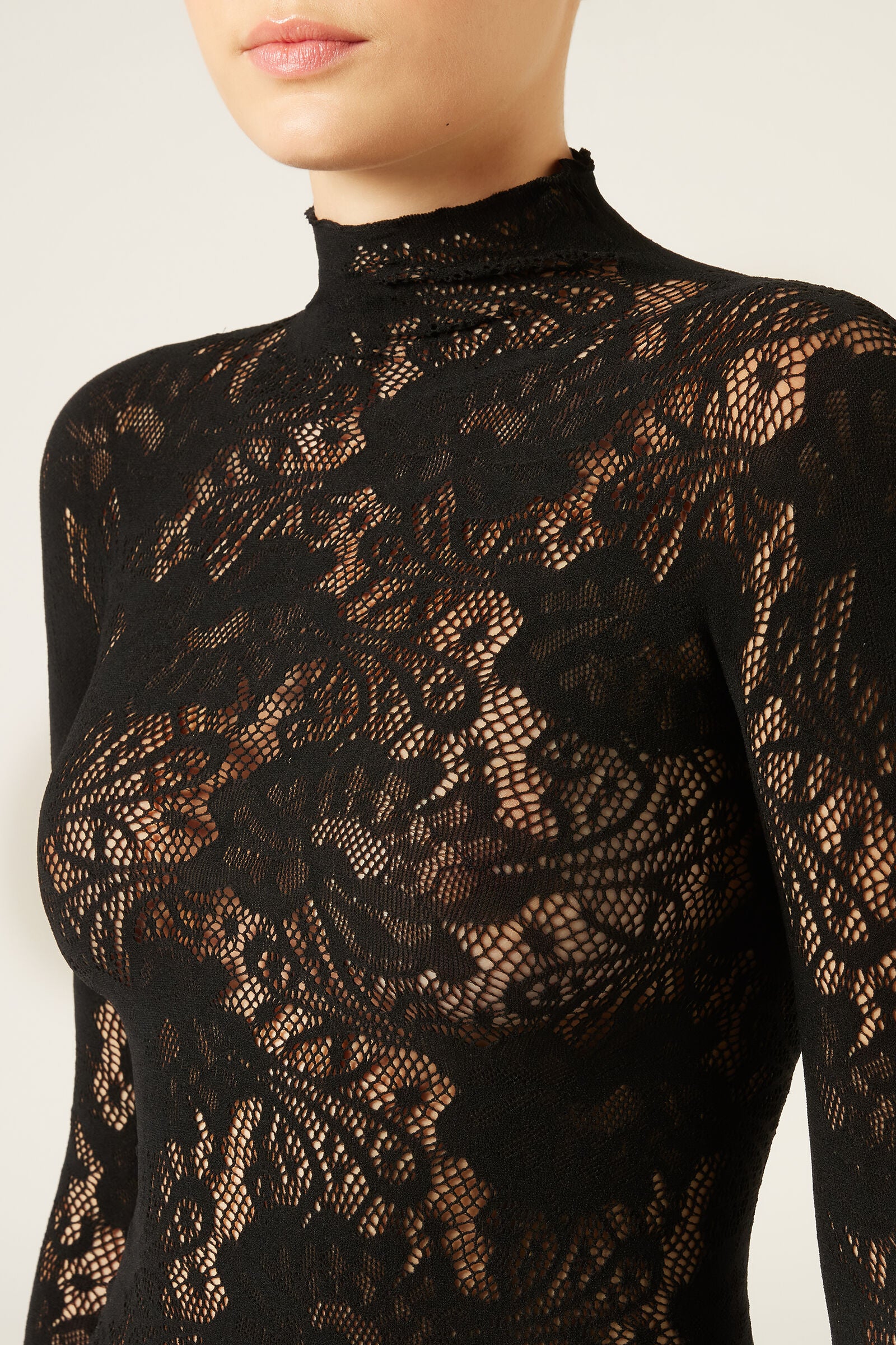 טופ תחרה פרחוני