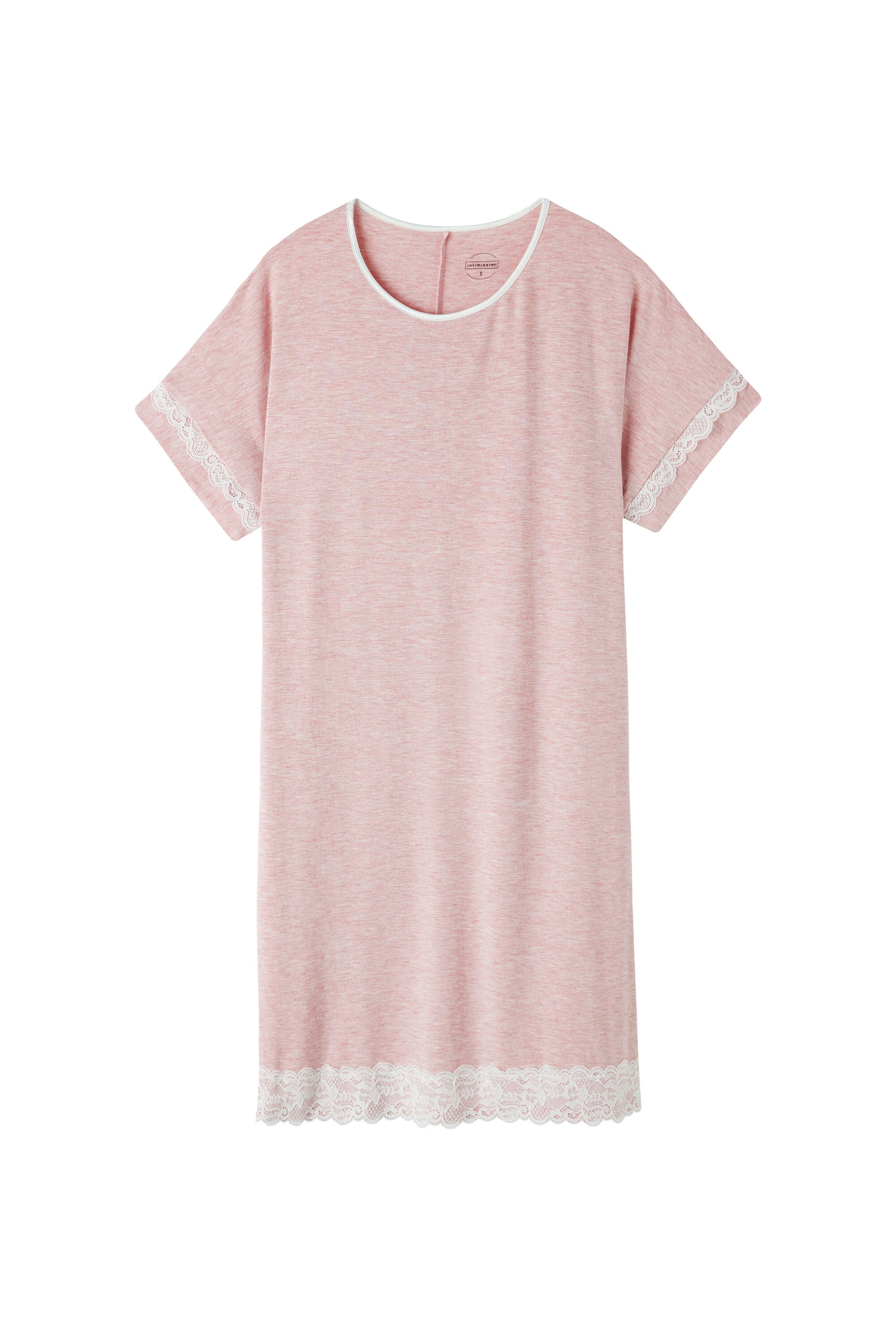 כותונת לילה קצרה עם גימורי תחרה