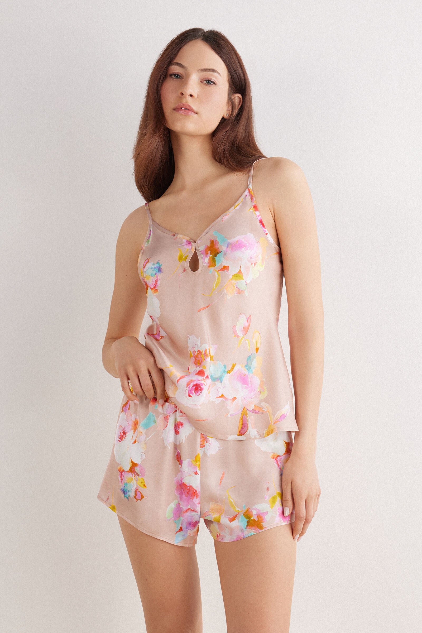 מכנסי סטן קצרים Here Comes The Sun