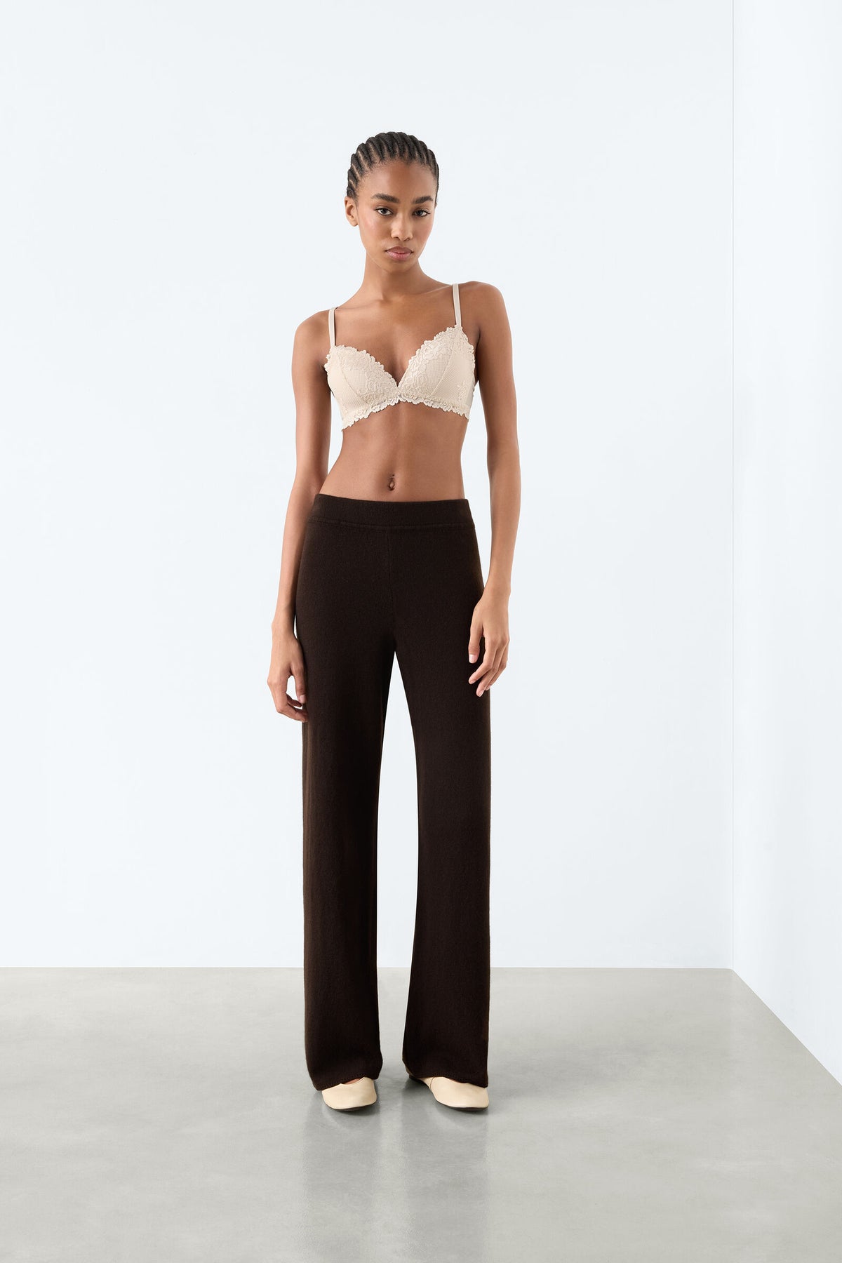 מכנסיים רחבים 100% Cashmere