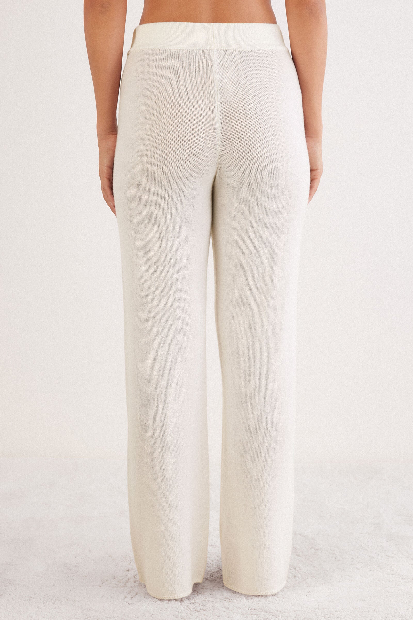 מכנסיים WIDE LEG מבד קשמיר