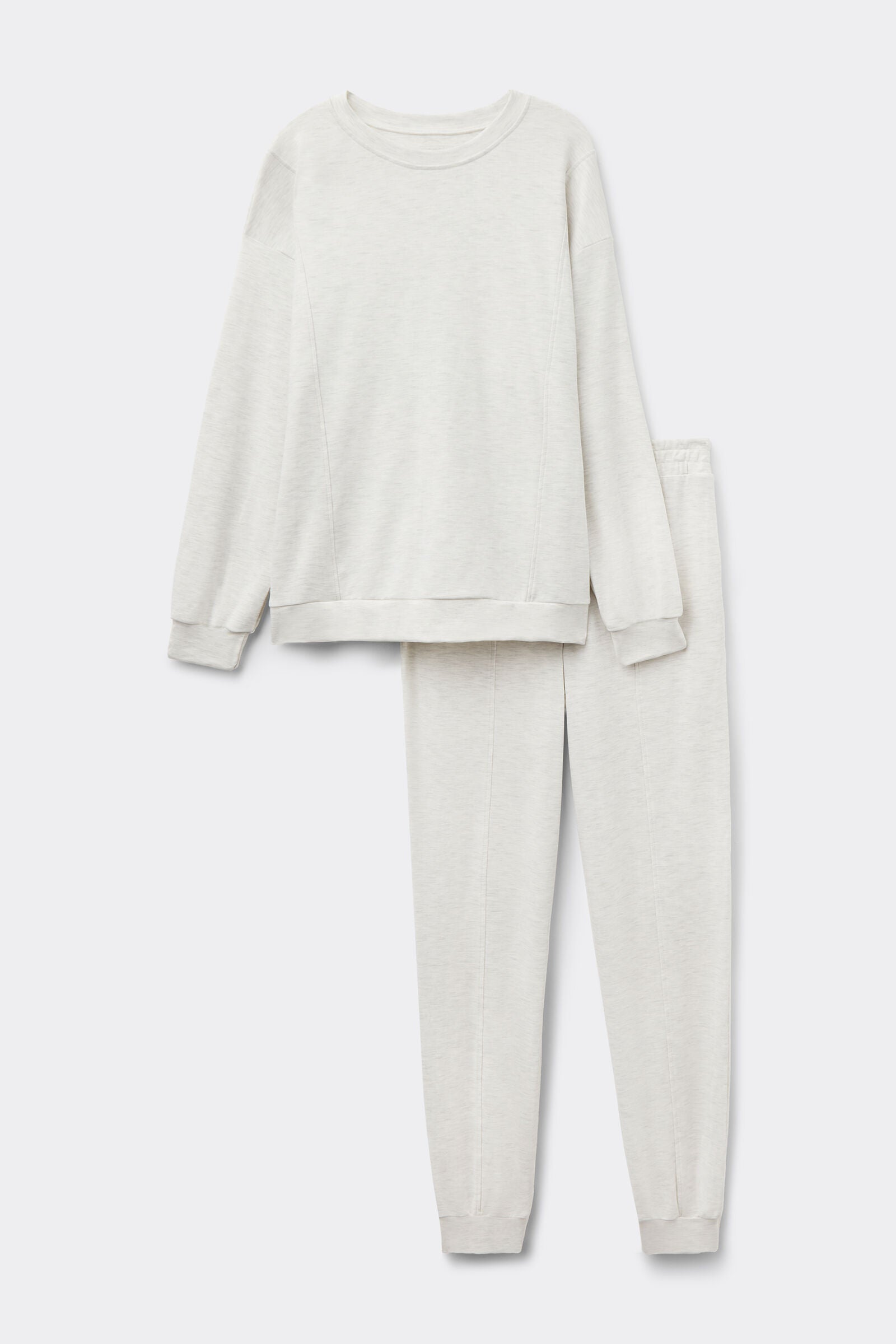 סט פיג'מה חולצה ומכנסיים מבד מודל