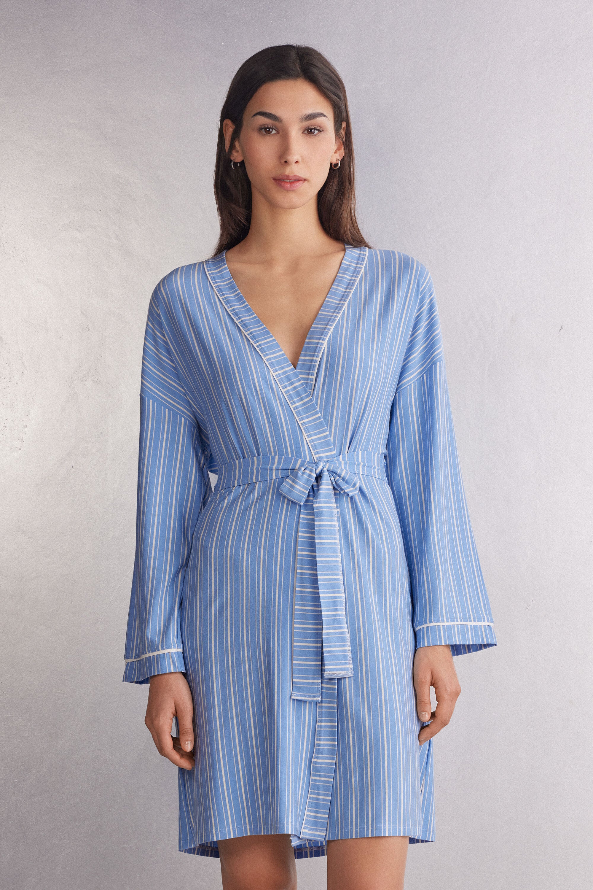 קימונו Oxford Stripes