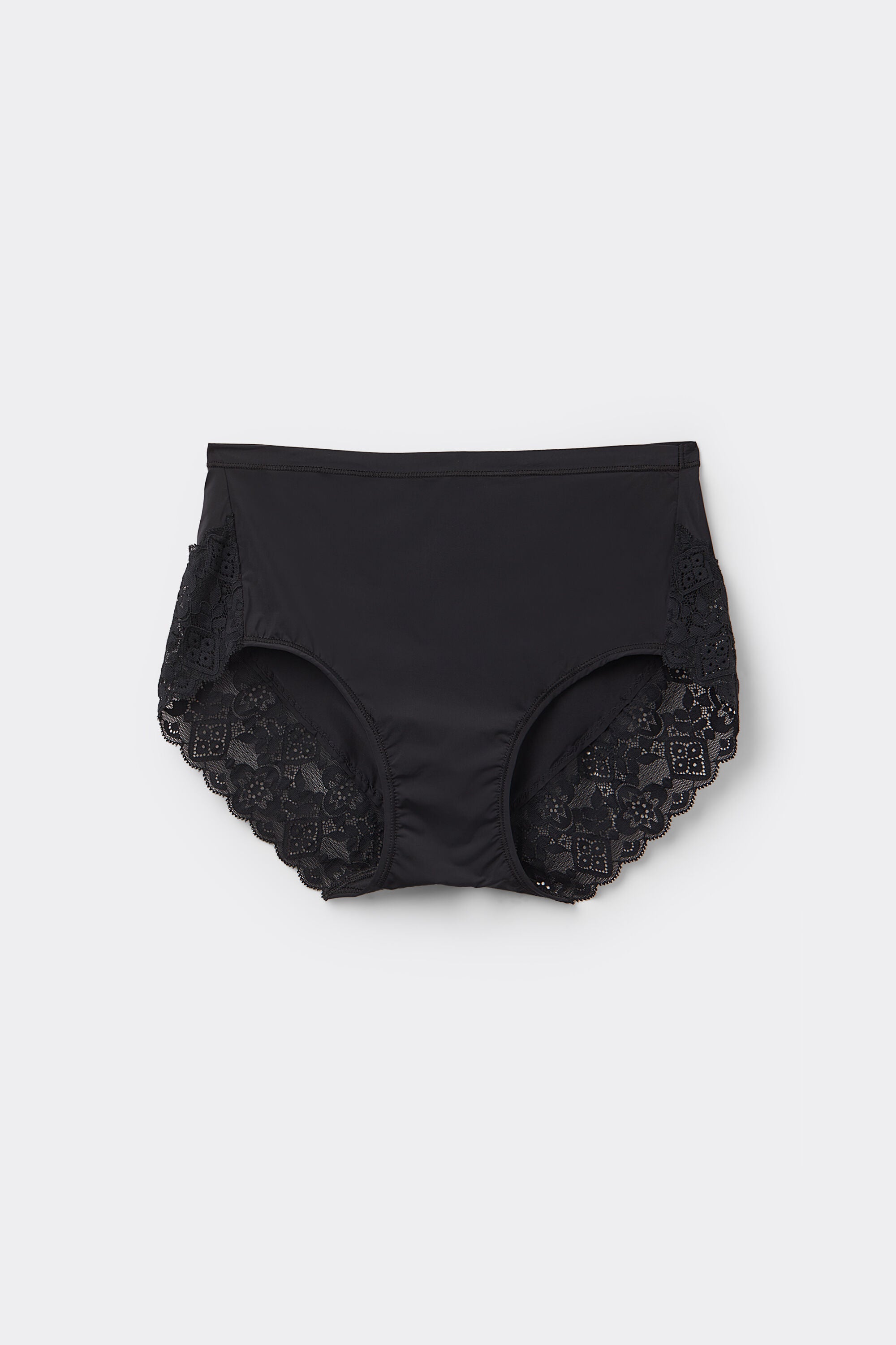 תחתונים מיקרופייבר תחרה High-Waisted
