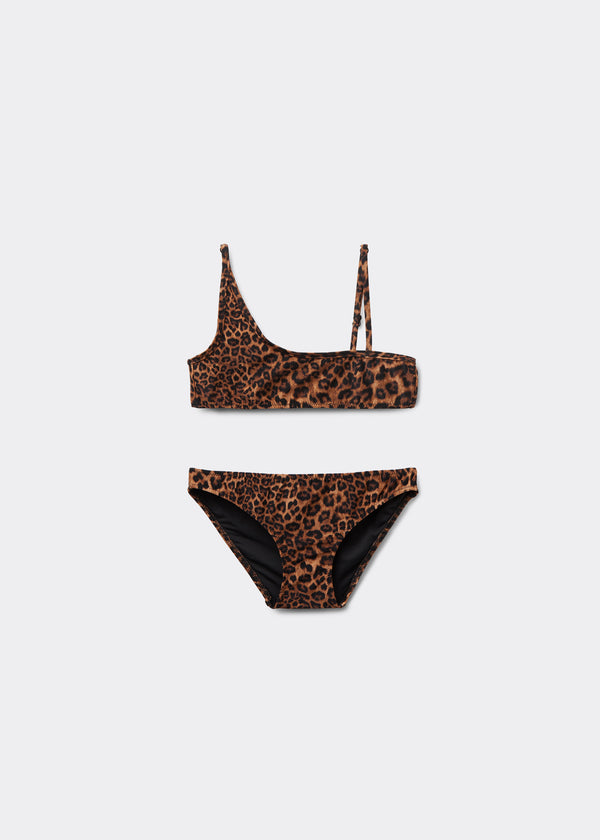סט ביקיני לילדות Wild Animalier