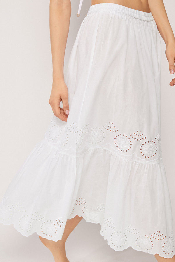 חצאית מקסי Broderie Anglaise