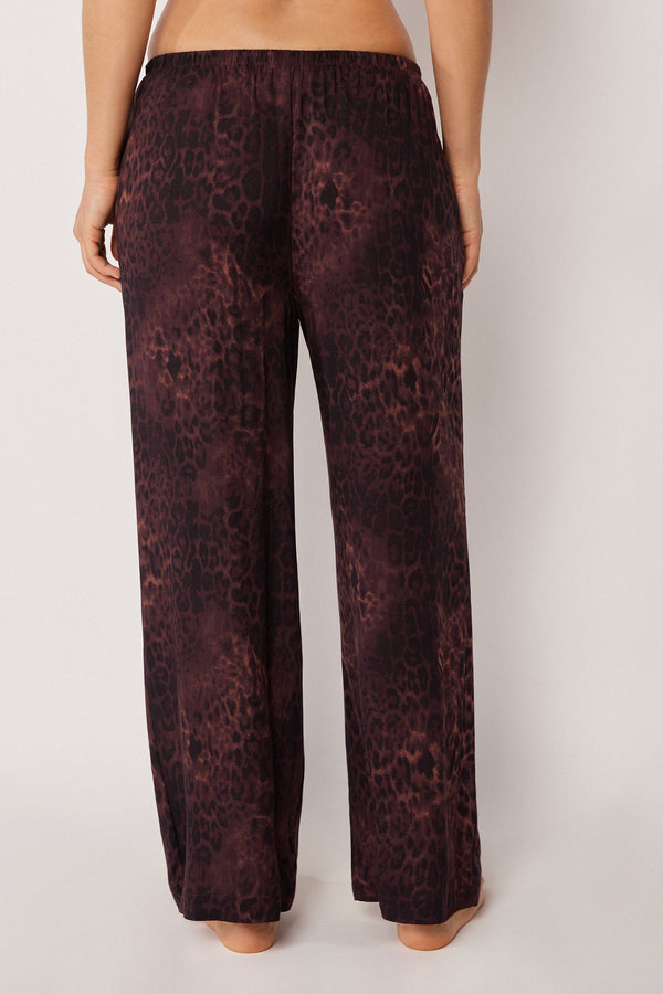 מכנסיים בהדפס מנומר Dark Animalier