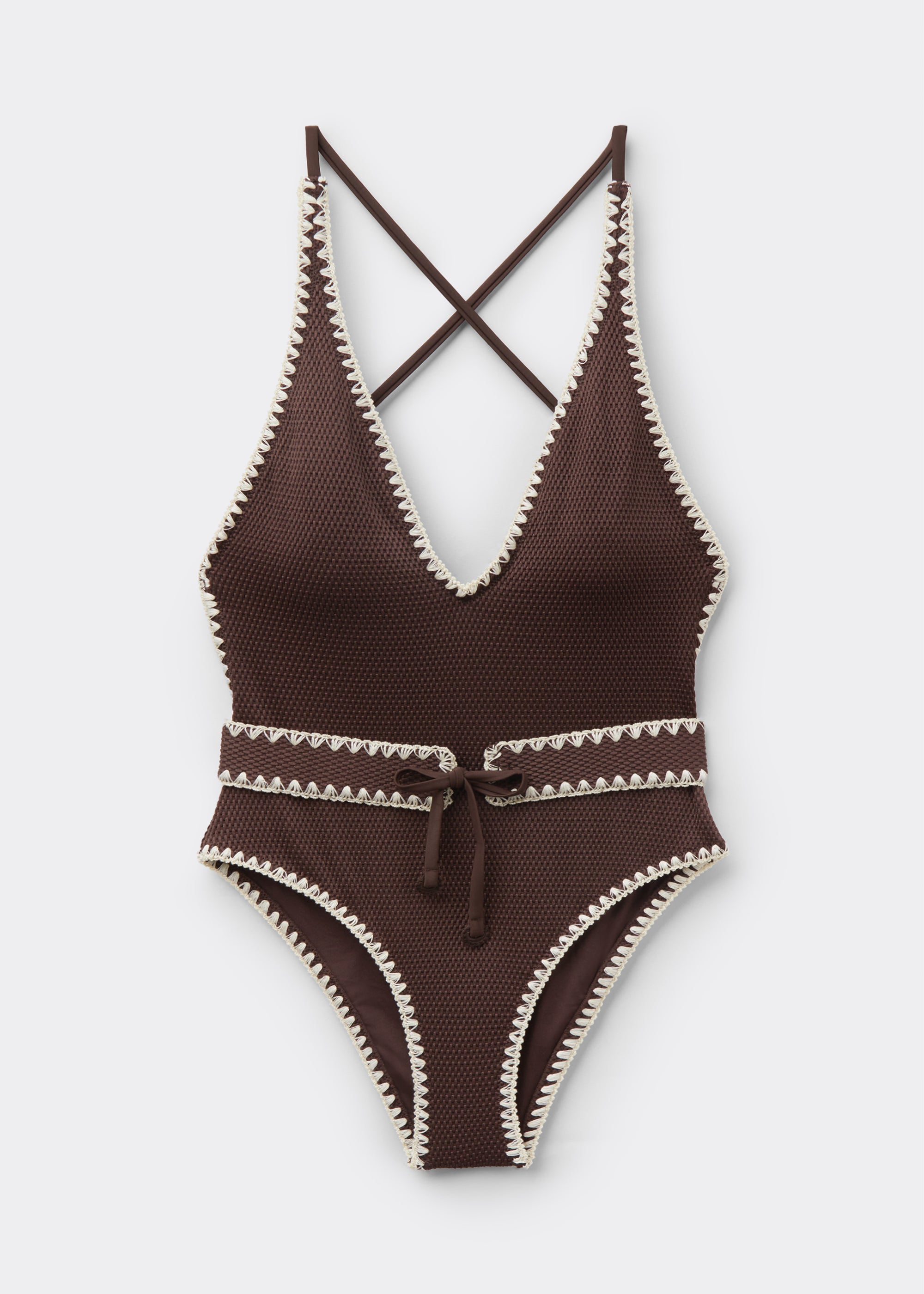 בגד ים שלם Bicolor Embroidery