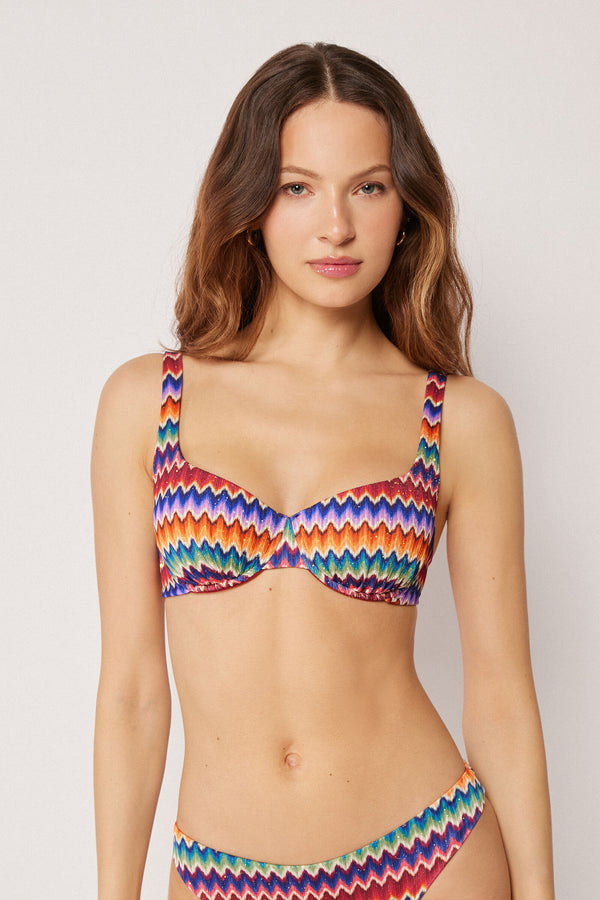 חזיית ביקיני בלקונט Vibrant Chevron