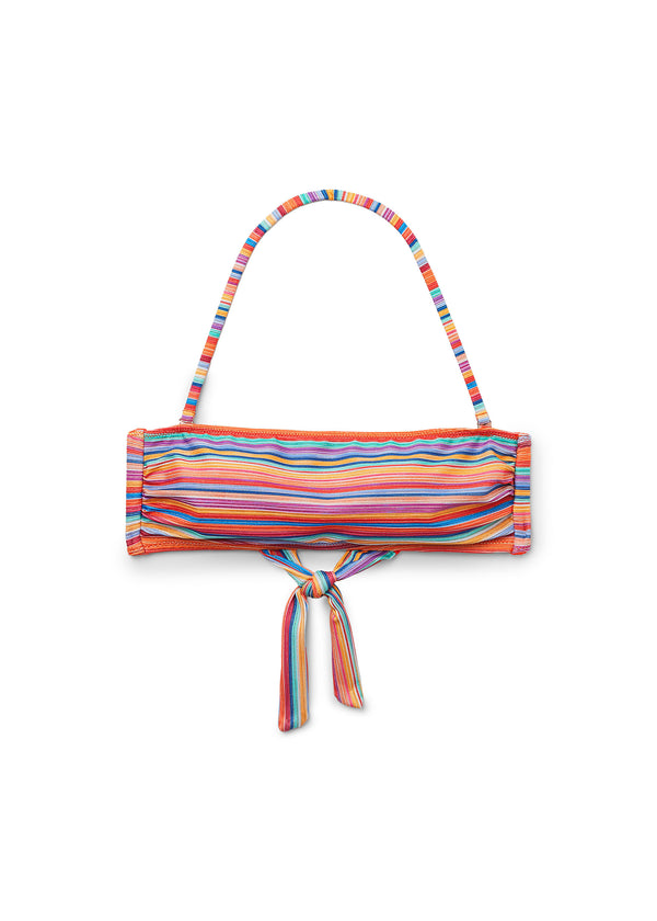 חזיית ביקיני סטרפלס Colorful Stripes