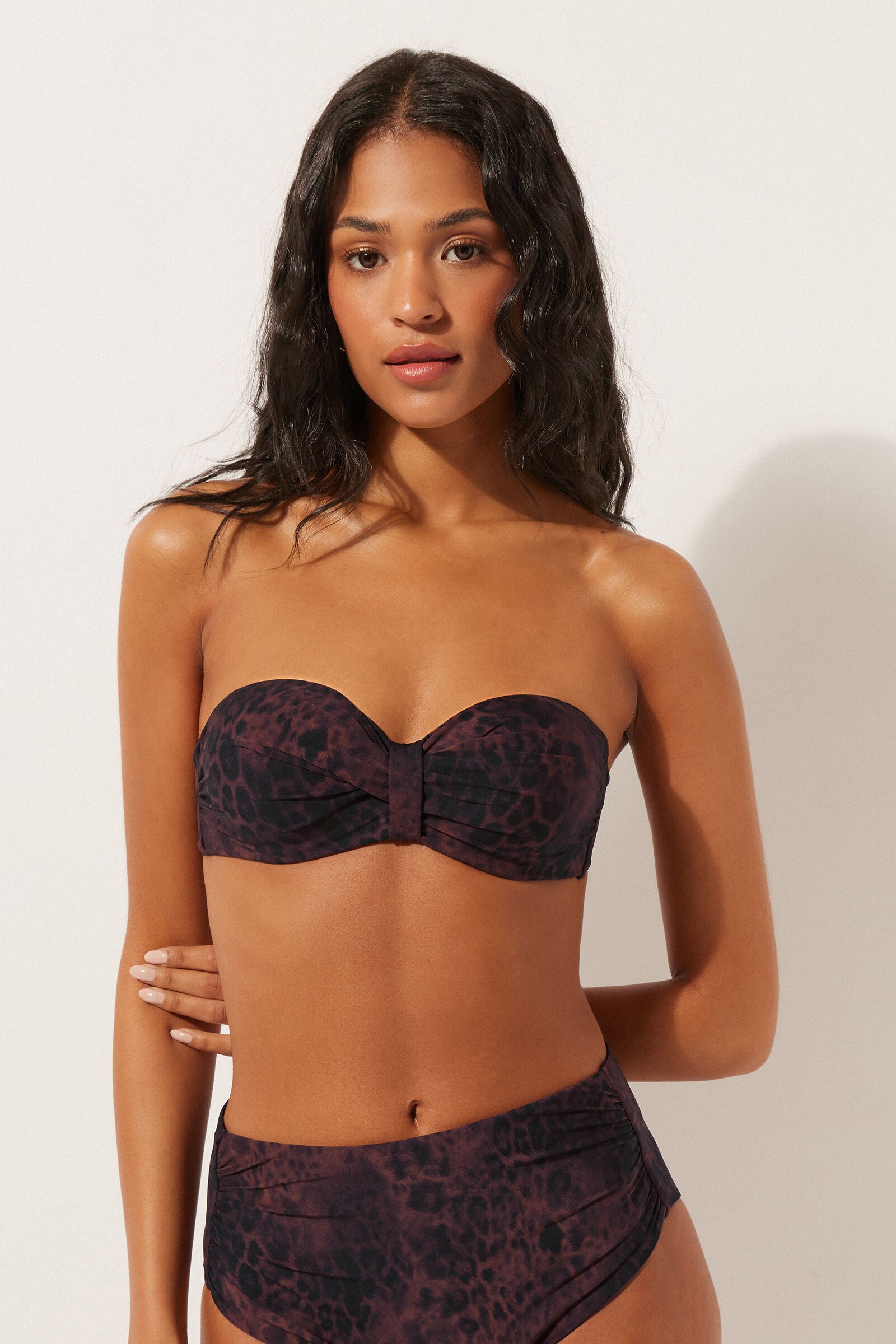 חזיית ביקיני סטרפלס Dark Animalier
