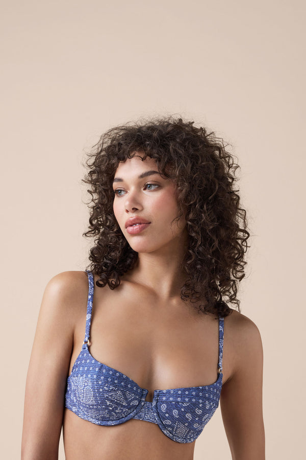 חזיית ביקיני פוש אפ Paisley