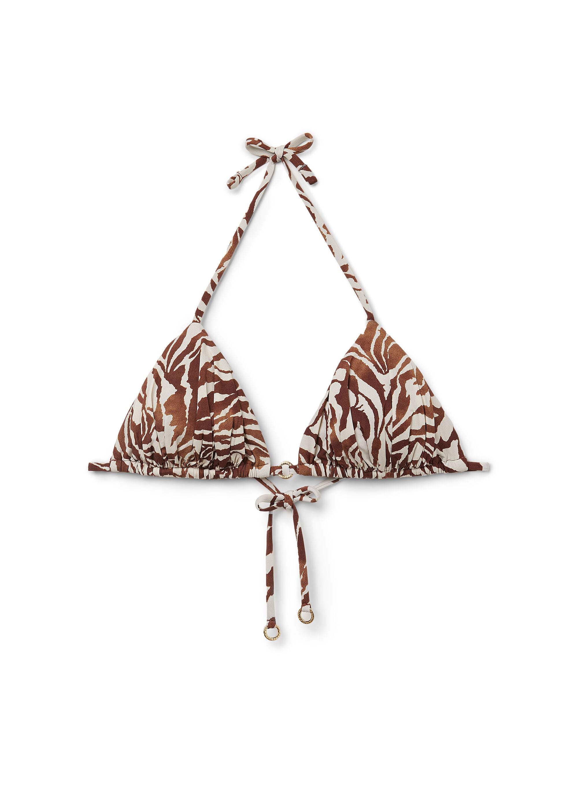 חזיית ביקיני משולשים Brown Zebra