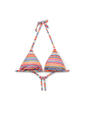 חזיית ביקיני משולשים Colorful Stripes