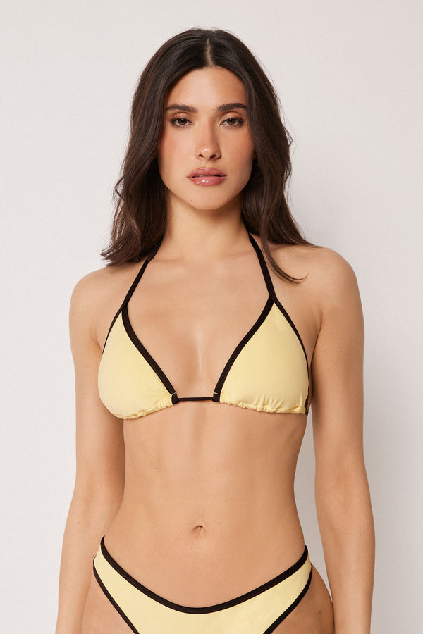 חזיית ביקיני משולשים Bicolor Piping