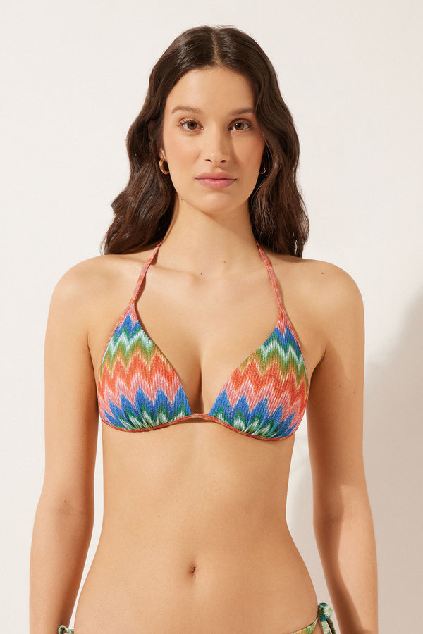 חזיית ביקיני פוש אפ משולשים Elegant Chevron
