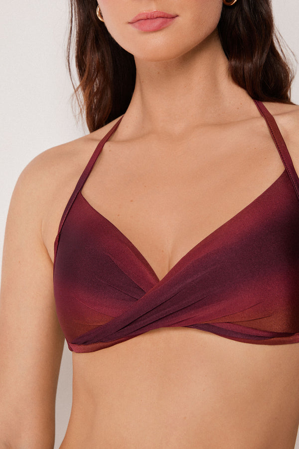 חזיית ביקיני מעטפת משולשים Soft Shades