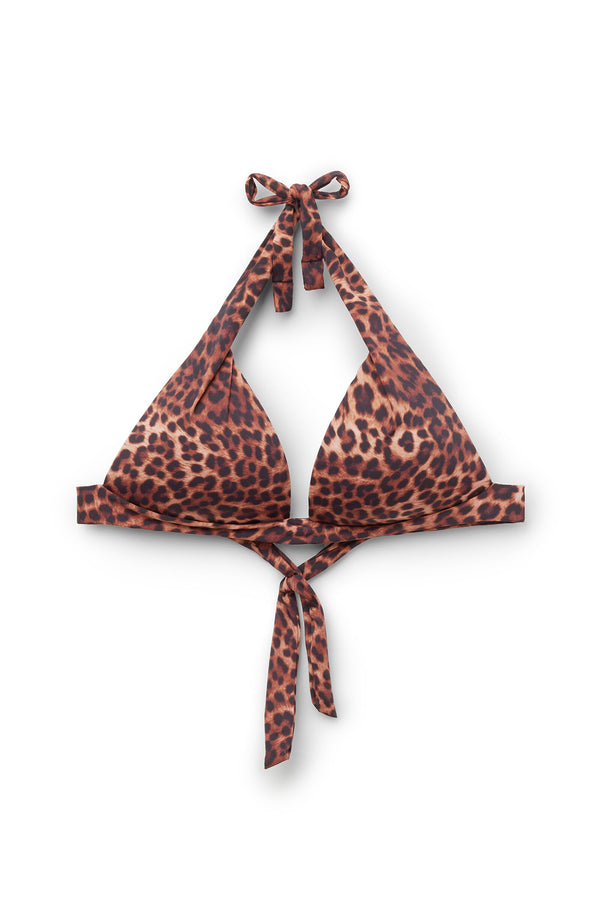 חזיית ביקיני משולשים Brown Animalier