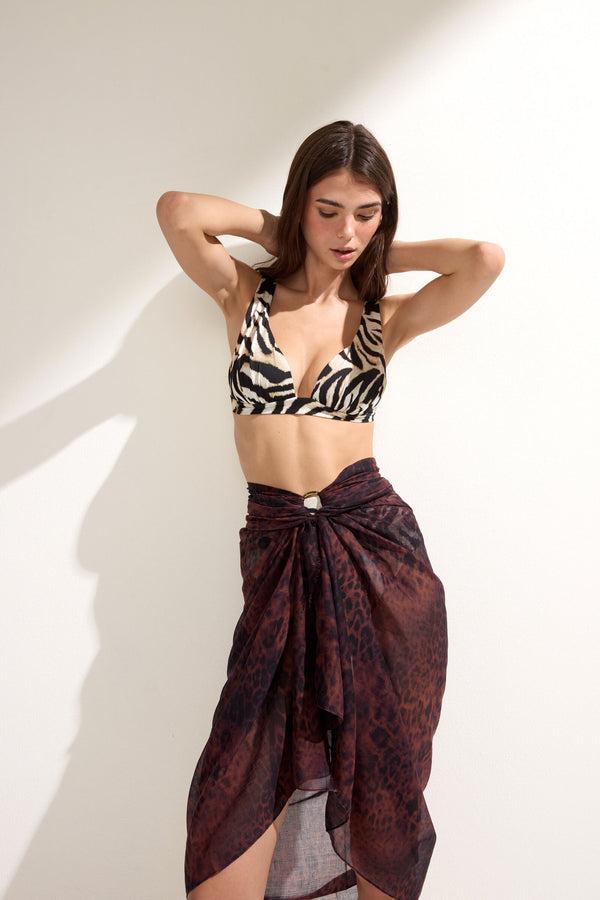 חזיית ביקיני משולשים Savannah Zebra