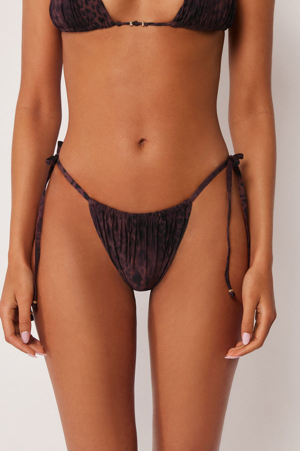 תחתוני ביקיני קשירה ברזילאיים Dark Animalier