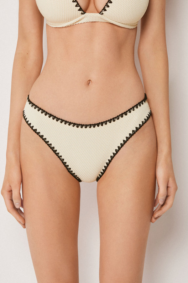 תחתוני ביקיני Bicolor Embroidery