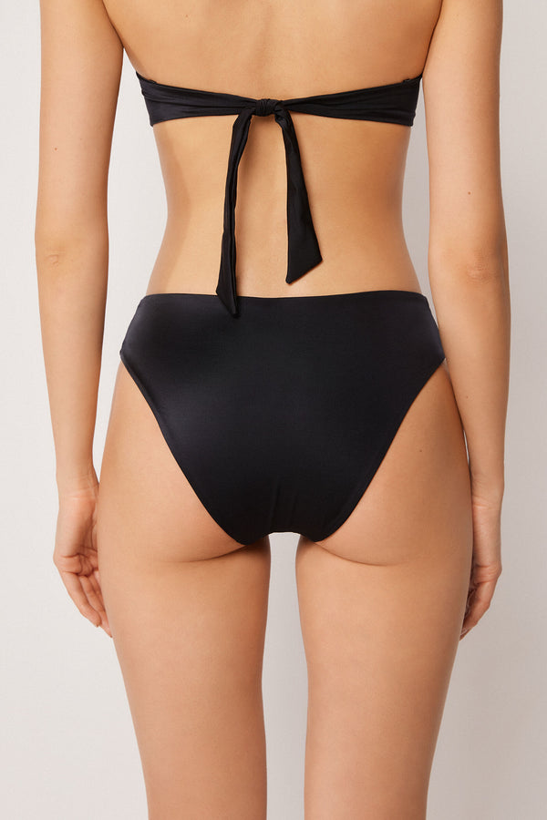 תחתוני ביקיני בגזרה גבוהה Elegant Bicolor