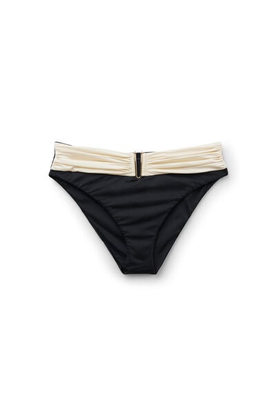 תחתוני ביקיני בגזרה גבוהה Elegant Bicolor