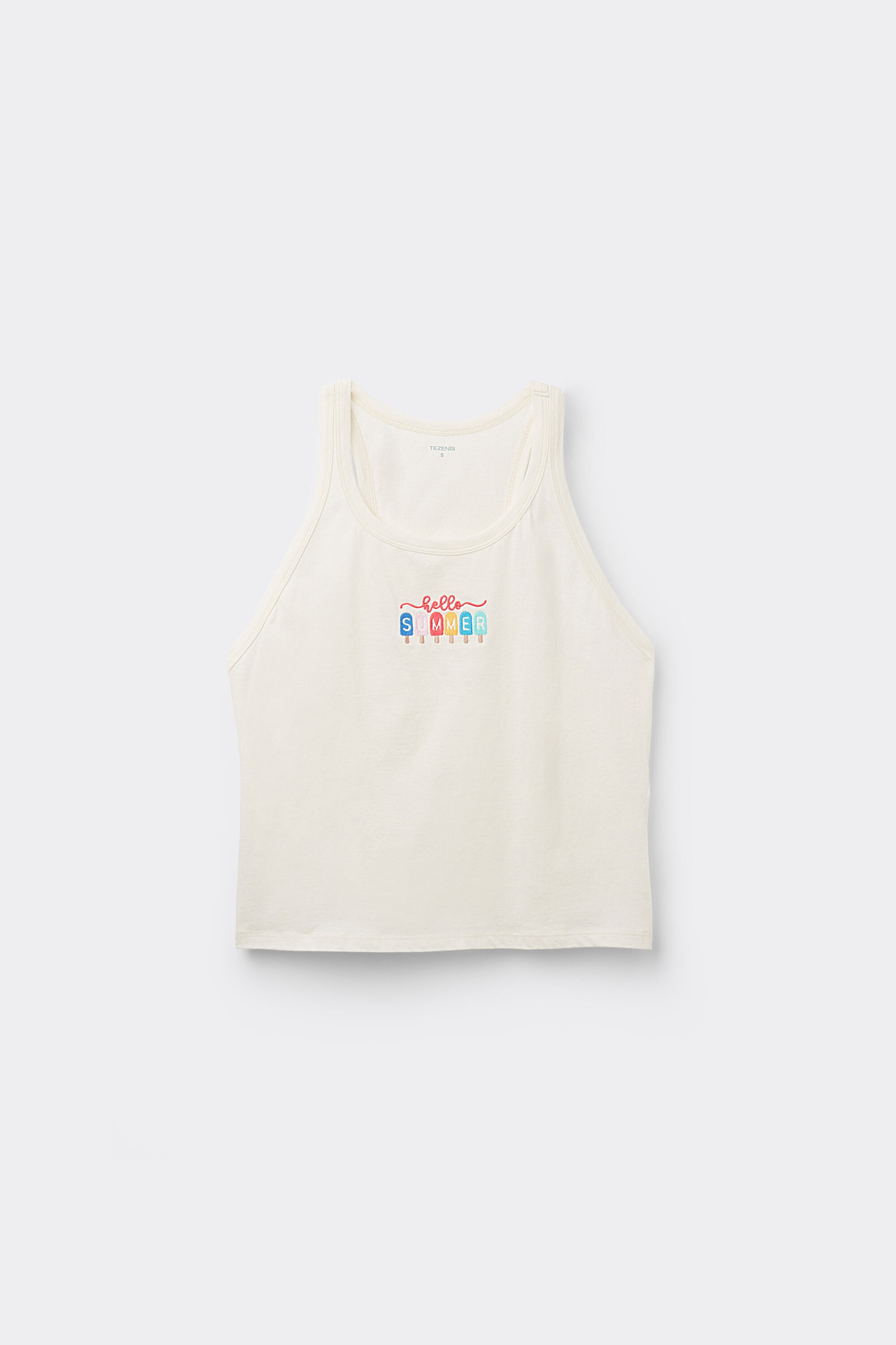 גופייה עם רקמת SUMMER