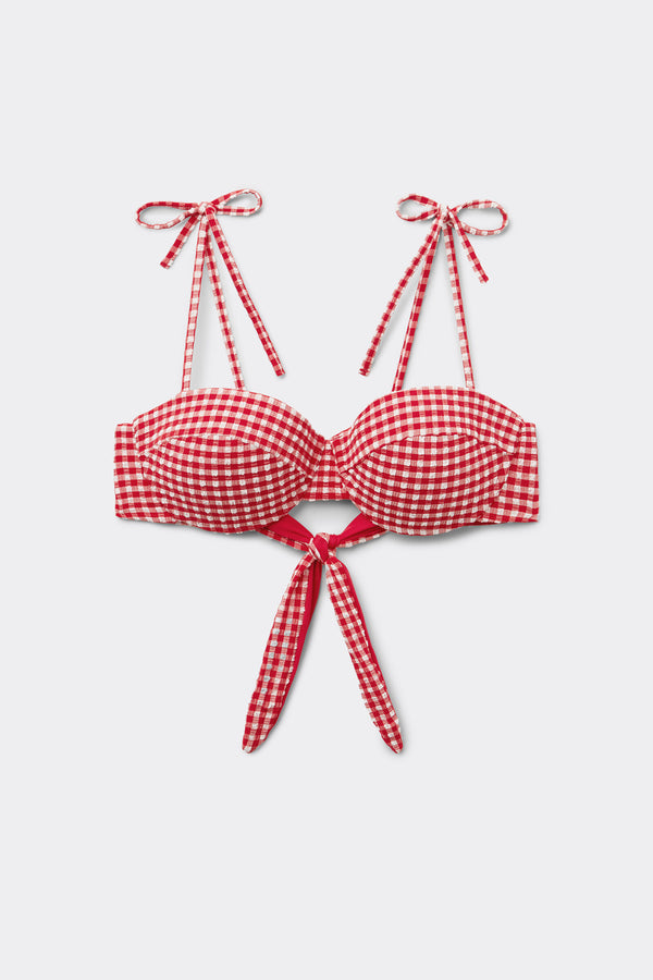 חזיית ביקיני סטרפלס Summer Vichy