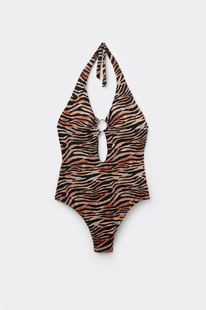בגד ים שלם Tiger Savana