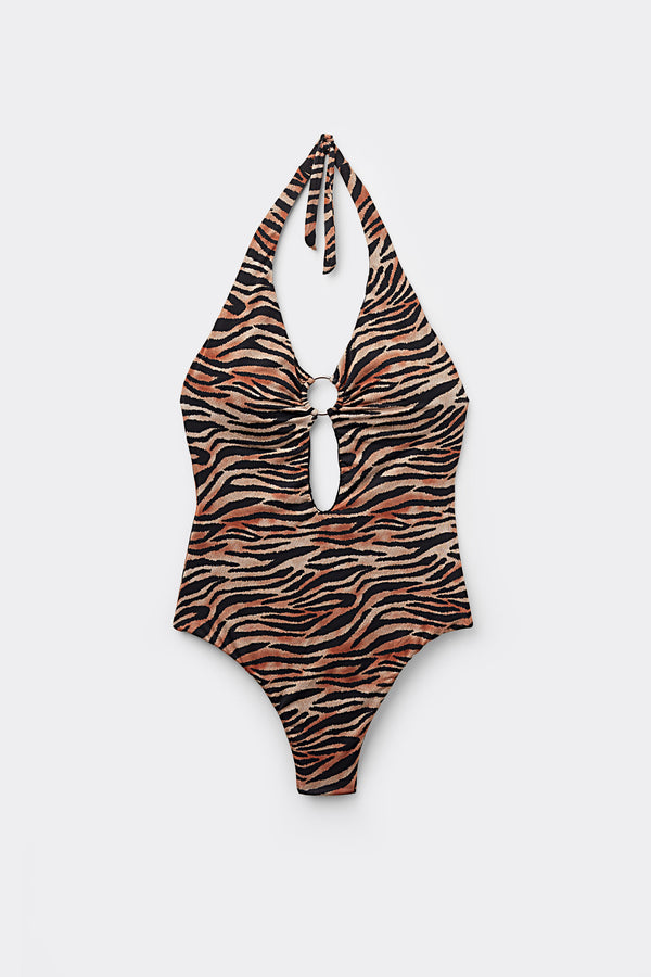 בגד ים שלם Tiger Savana
