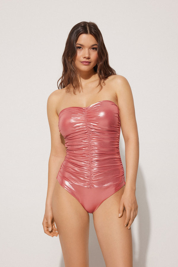 בגד ים שלם כיווצים Mermaid Glow