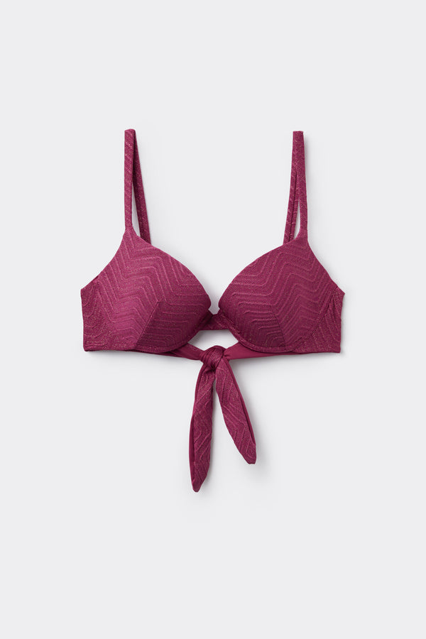 חזיית ביקיני פוש אפ Mauve Sparkling Touch