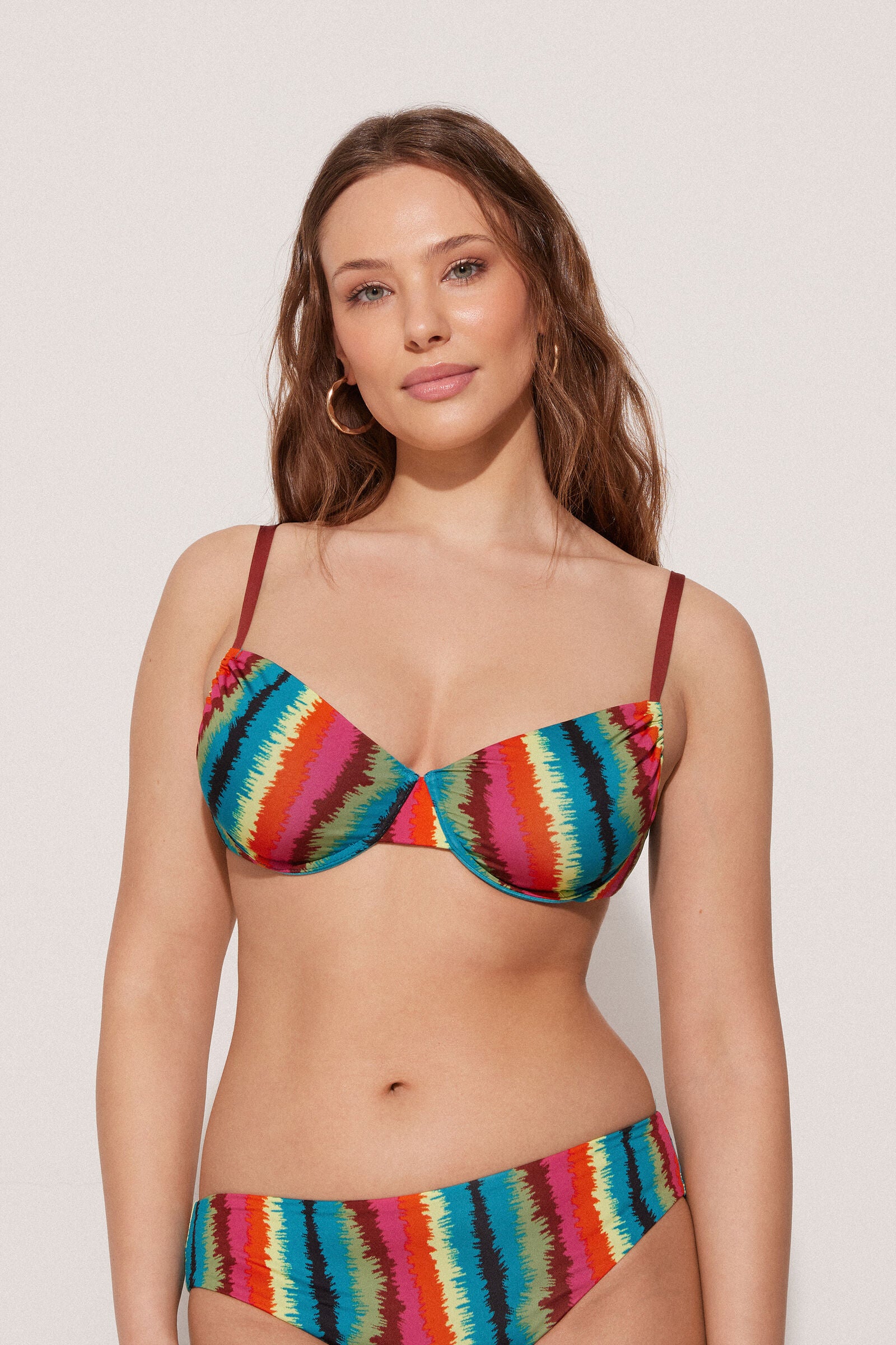 טופ ביקיני בלקונט Vibrant Stripes