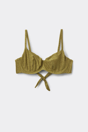 חזיית ביקיני בלקונט Olive Green Sparkling Touch