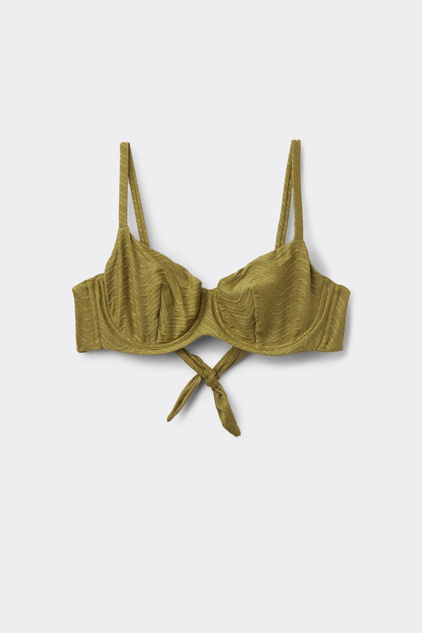 חזיית ביקיני בלקונט Olive Green Sparkling Touch