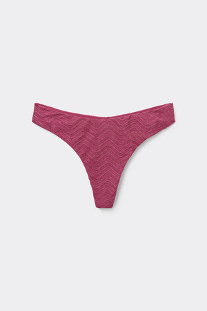 תחתוני ביקיני ברזילאיים Mauve Sparkling Touch Rounded High-Cut