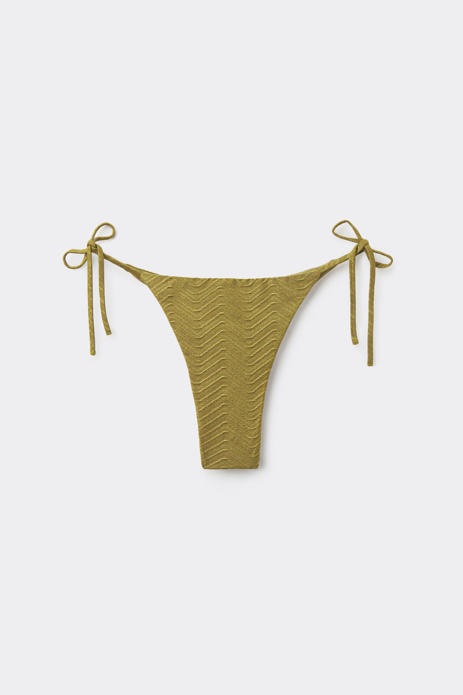 תחתוני ביקיני קשירה ברזילאיים Olive Green Sparkling Touch